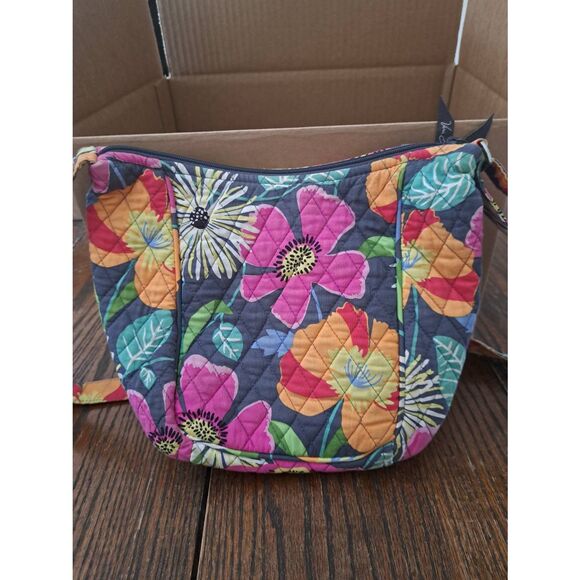 Vera Bradley Floral Purse Wallet Set Retired Quilted Cotton Handbag Shoulder Bag - Picture 5 of 11